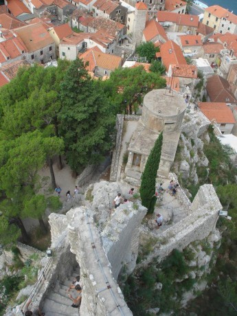Omiš-pohled z hradu